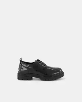 Лаковые туфли для девочки на шнуровке Xti, черный