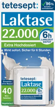 Лактаза 22000 мини-таблетки 40 штук по 13,6 г tetesept