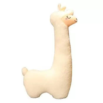 LAMA Плюшевая длинная мягкая игрушка-подушка-талисман из альпаки 75 см Inna marka