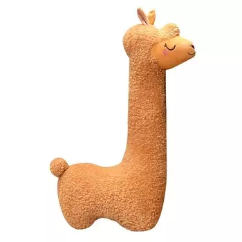 LAMA Плюшевый талисман длинный коричневый альпака 100см Inna marka