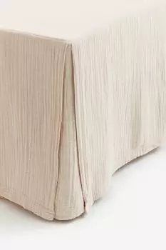 Ламбрекен H&M Home Cotton Muslin, светло-бежевый