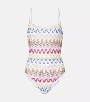 Ламе купальник Missoni, Multi W/White Base