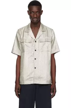 Ламе рубашка Dries Van Noten, серебряный