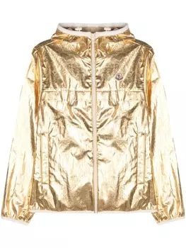 Ламинированная куртка Roques с капюшоном Moncler, золотистый