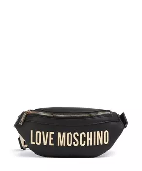 Ламинированная поясная сумка Bold Love из искусственной кожи Love Moschino, черный