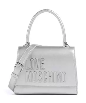 Ламинированная сумка на плечо Bold Love из искусственной кожи Love Moschino, серебряный