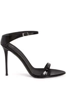 Ламинированные босоножки Beverlee 105 Giuseppe Zanotti, черный