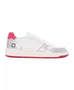 Ламинированные кроссовки лодочки со шнурками D.A.T.E., белый