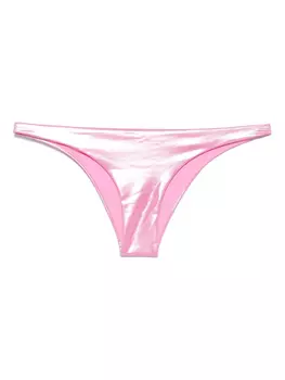 Ламинированные плавки бикини из джерси Blumarine, розовый