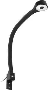 Лампа для чтения Adviti TEO с USB-светодиодом, 1,8/7,5 Вт, 90 лм, 4000 К (черная), черный