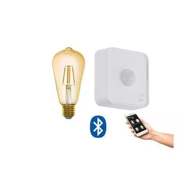 Лампа E27 - 1X5,5 Вт - 2200K - из стекла - 64 мм - Bluetooth - APP - дистанционное управление - датчик EGLO