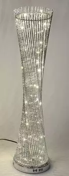 Лампа Formano серебристый витой металлический светильник 100 см 60 светодиодный торшер, белый