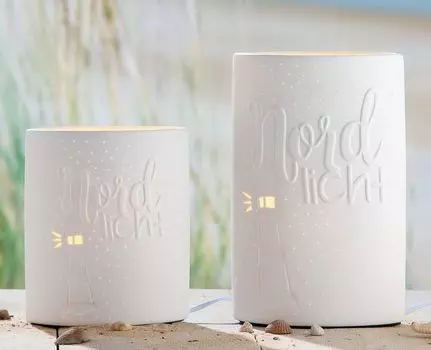 Лампа GILDE Northern Light - белый - В. 10,5см x Ш. 18см