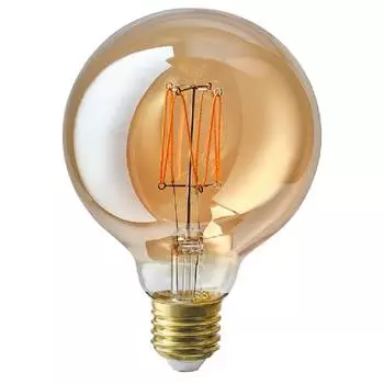 Лампа Ikea Molnart 150 Lm 95 мм, коричневый