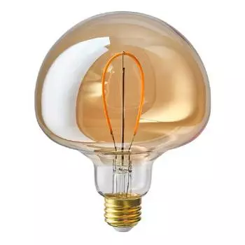 Лампа Ikea Molnart E27 150 Lm 120 мм, коричневый