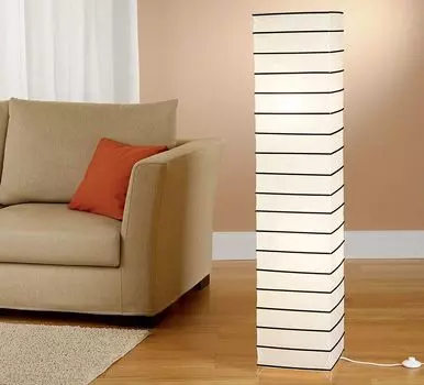 Лампа из рисовой бумаги "Азия" натуральный квадрат Trango