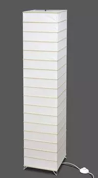 Лампа из рисовой бумаги "Европа" белая со светодиодным источником света Trango, белый