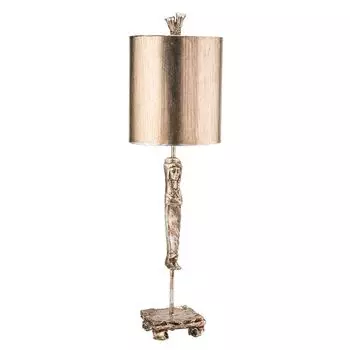 Лампа Кариатида, серебро, с абажуром Elstead Lighting