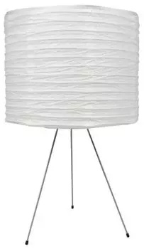 Лампа настольная бумажная 55см 230В 60Вт белая EDCO, белый