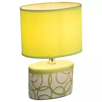Лампа настольная DUKONO, керамика, кабель 1,5 м, зеленая, текстиль Globo Lighting, зеленый
