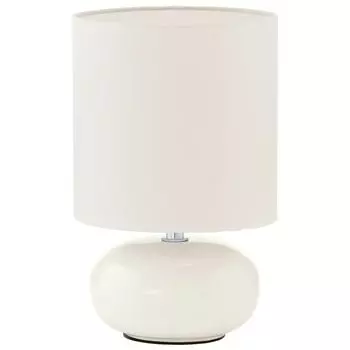 Лампа настольная EGLO TRONDIO E14 белый, 1 лампочка.