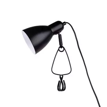 Лампа настольная с зажимом «МАРА», черный Nve