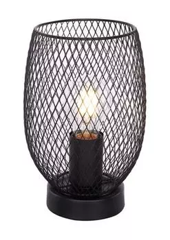 Лампа настольная, тесьма, черный, 15 см, ДОПС Globo Lighting