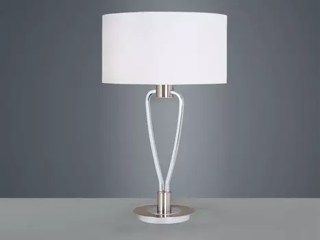 Лампа настольная Trio 500200107 I1xE27 никель с хромом