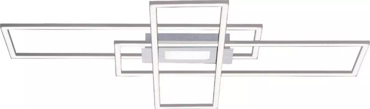 Лампы Прямой светодиодный потолочный светильник CCT Asmin Steel 99 x 69,5 см с регулируемой яркостью LeuchtenDirekt, прозрачный