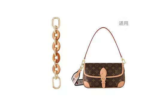 Lan Bao Fan Ремень на плечо из смолы, женский, коричневый