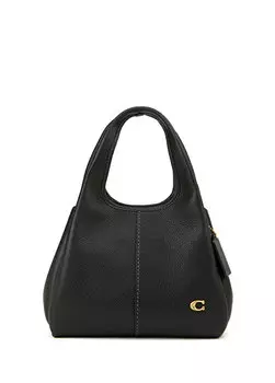 Lana 23 черная женская кожаная сумка через плечо Coach