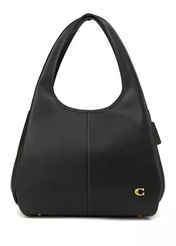 Lana черная женская кожаная сумка через плечо Coach