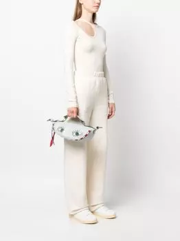 Lancel мини-сумка через плечо Origami, серый