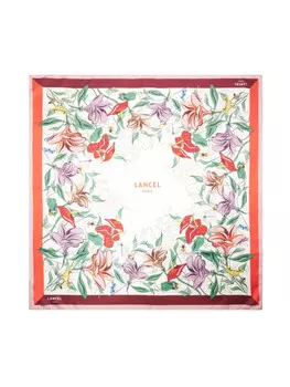 Lancel платок Tutti Fleuri, белый