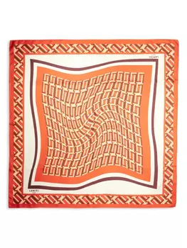 Lancel шарф Monogramme, оранжевый