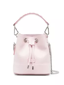 Lancel сумка-ведро Ninon с логотипом, розовый