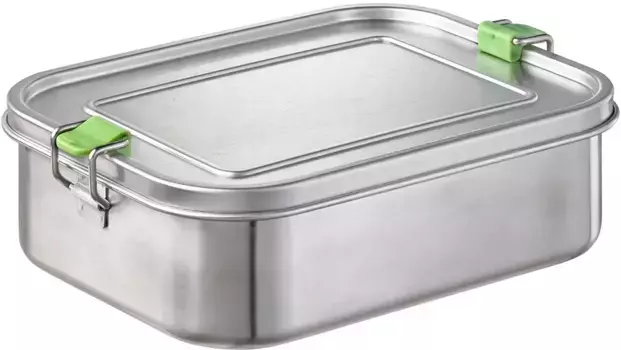 Ланч-бокс APS, (1 шт.), экологичный, поскольку можно использовать повторно 14,5х6,5х20,5 см, цвет edelstahlfarben