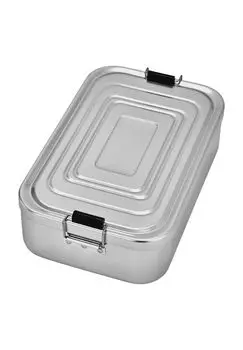 Ланч-бокс, большой, 23x15x6,5 см KuChenprofi, серебро