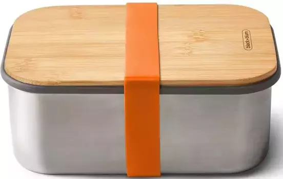 Ланч-бокс черный+блюм, (4 шт.) Black+blum 13х8х19 см, цвет orange