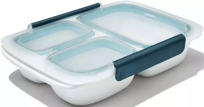 Ланч-бокс OXO Good Grips "Prep and Go", (1 шт.), две части, 970 мл 18,4х6,5х26,7 см, цвет transparent