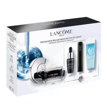 Lancome Advanced Eye Genifique Routine set Крем для кожи вокруг глаз Advanced Genifique Yeux 15мл + Сыворотка-концентрат для лица 10мл + Тушь Hypnose Mascara 01 Noir 2мл + Средство для снятия макияжа Bi-Facil 30мл