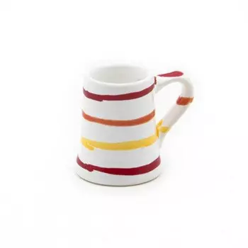 Landlust Stamperl кувшин 5 см Gmundner Keramik, белый/желтый/красный