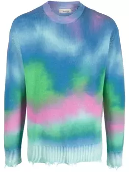 Laneus джемпер с эффектом потертости, синий