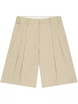 Laneus габардиновые шорты-бермуды, нейтральный