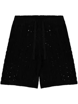 Laneus хлопковые шорты, черный