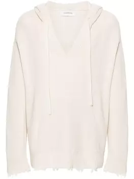 Laneus худи с эффектом потертости, нейтральный цвет