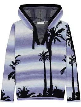 Laneus худи с принтом, фиолетовый