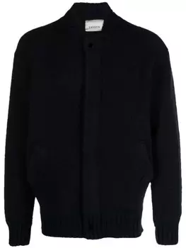 Laneus кардиган с воротником-стойкой, синий