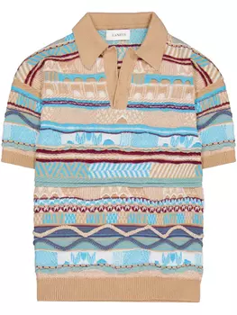 Laneus Laneus трикотажная рубашка поло, нейтральный