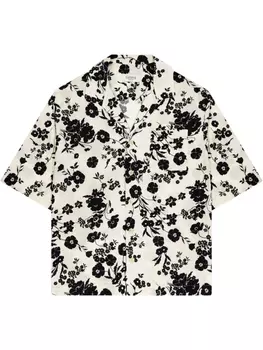 Laneus рубашка Boxy свободного кроя, нейтральный